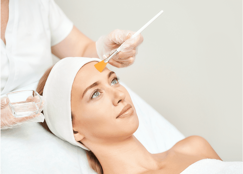 Spa facial with headband