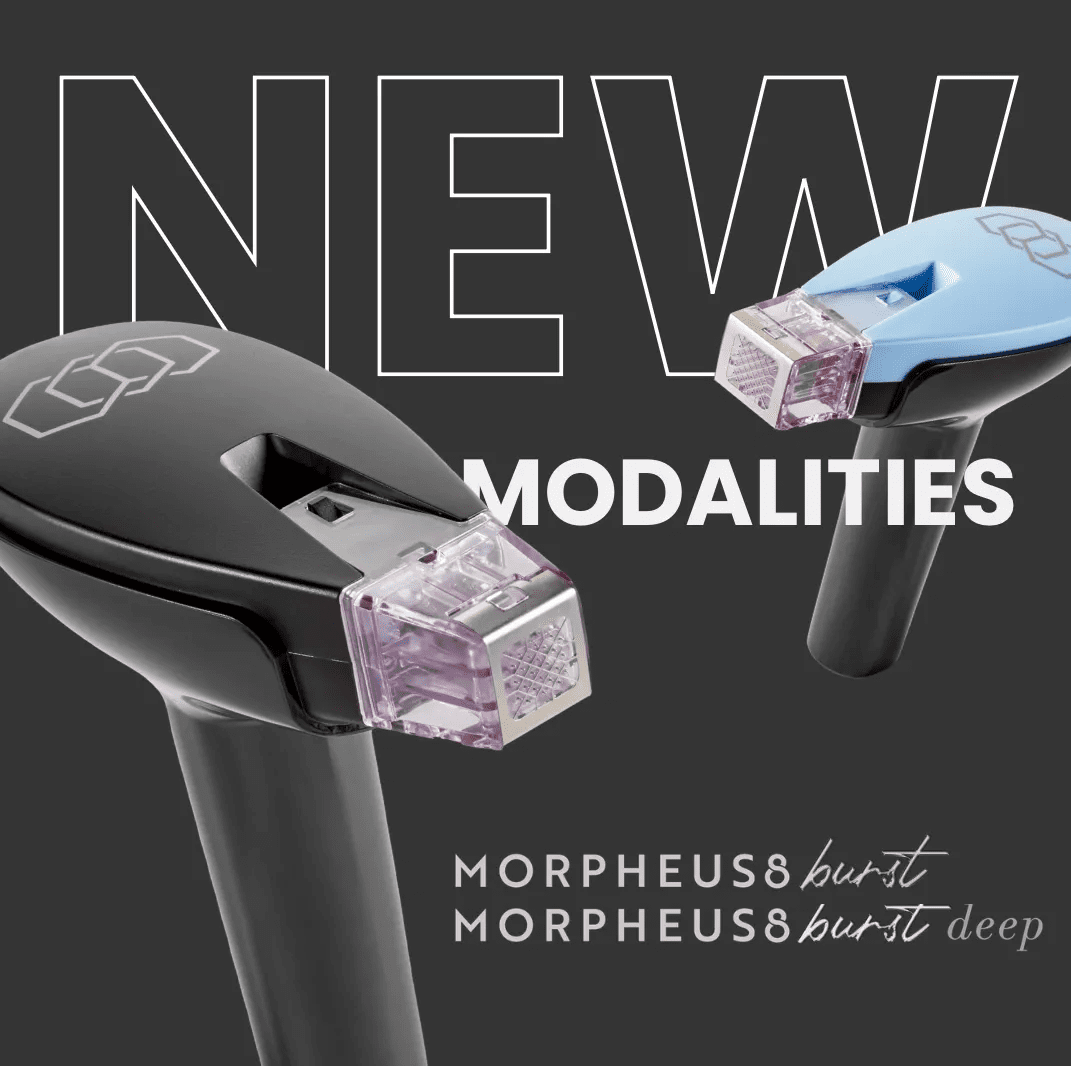 Two barcode scanners showcasing new Morpheus 8 modalities.
