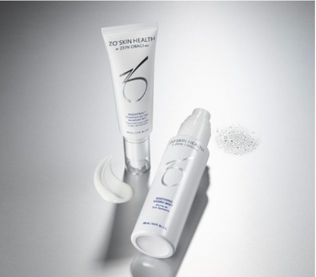 Two skincare products with cream and powder on a white surface.